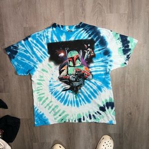 Star Wars tie dye Bobba Fett XL